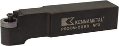 Kennametal - PROON, Neutral Cut, 1-1/4" Shank Height x 1-1/4" Shank Width, Neutral Rake Indexable Turning Toolholder - 6" OAL, RC..86 Insert Compatibility, Series Screw-On - Eagle Tool & Supply