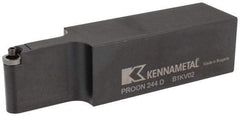 Kennametal - PROON, Neutral Cut, 1-1/2" Shank Height x 1-1/2" Shank Width, Neutral Rake Indexable Turning Toolholder - 6" OAL, RC..43 Insert Compatibility, Series Screw-On - Eagle Tool & Supply