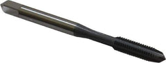 OSG - #10-32 UNF 4 Flute elektraLUBE Finish High Speed Steel Straight Flute Standard Hand Tap - Plug, Right Hand Thread, 2-3/8" OAL, 7/8" Thread Length, H11 Limit, 0.005" Oversize - Eagle Tool & Supply