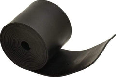 Made in USA - 1/16" Thick x 2" Wide x 60" Long, Buna-N Rubber Strip - Stock Length, 70 Shore A Durometer, 800 to 1,000 psi Tensile Strength, -20 to 170°F, Black - Eagle Tool & Supply