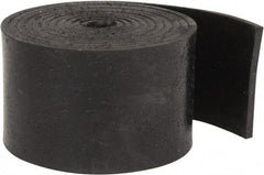Made in USA - 1/8" Thick x 2" Wide x 60" Long, Buna-N Rubber Strip - Stock Length, 70 Shore A Durometer, 800 to 1,000 psi Tensile Strength, -20 to 170°F, Black - Eagle Tool & Supply