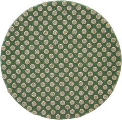 Norton - 2" Diam, 60 Grit Diamond Adhesive PSA Disc - Coarse Grade, Green, Cloth Backing, Flexible - Eagle Tool & Supply