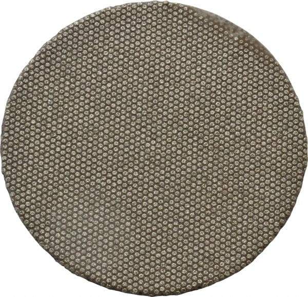 Norton - 2" Diam, 120 Grit Diamond Adhesive PSA Disc - Medium Grade, Black, Cloth Backing, Flexible - Eagle Tool & Supply