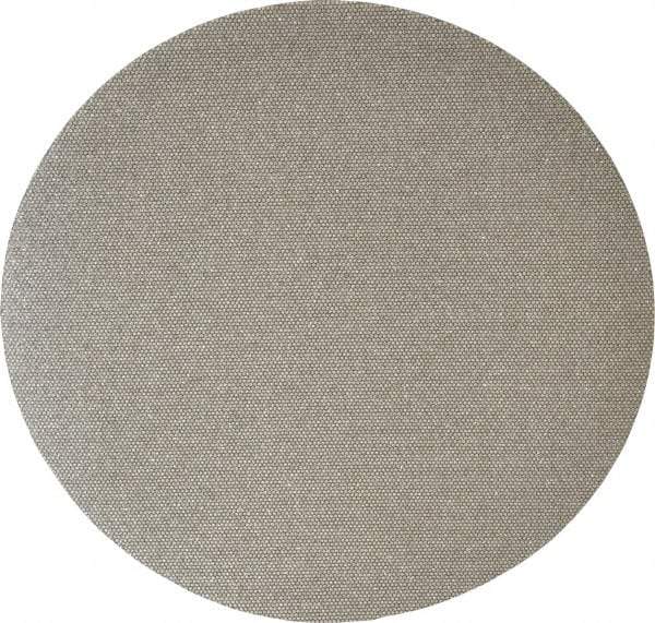 Norton - 6" Diam, 120 Grit Diamond Adhesive PSA Disc - Medium Grade, Black, Cloth Backing, Flexible - Eagle Tool & Supply
