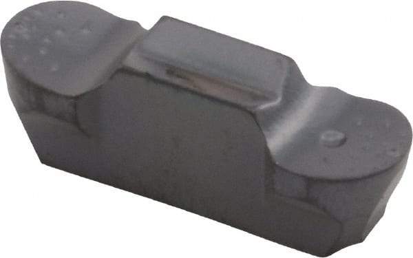 Iscar - 318159GEPI Grade IC908, 3.18mm Cutting Width Carbide Grooving Insert - 5mm Max Depth of Cut, Neutral, 1.59mm Corner Radius, TiAlN Finish - Eagle Tool & Supply