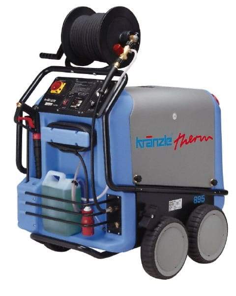 Kranzle - Electric, 5 hp, 2,500 psi, 3.3 GPM, Hot Water Pressure Washer - 66' Hose, 220 Max Volts - Eagle Tool & Supply