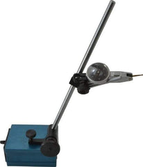 Fowler - 0.0005" Graduation, 0.03" Max Meas, 0-15-0 Dial Reading, Dial Indicator & Base Kit - 3-1/8" Base Length x 2-1/16" Base Width x 1" Base Height, 1" Dial Diam - Eagle Tool & Supply