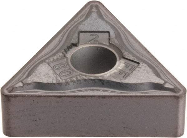 Kennametal - TNMG332 FF Grade KC5010 Carbide Turning Insert - TiAlN Finish, 60° Triangle, 3/8" Inscr Circle, 3/16" Thick, 1/32" Corner Radius - Eagle Tool & Supply