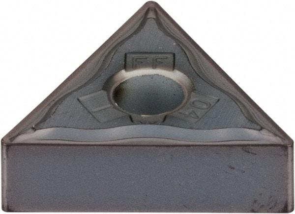 Kennametal - TNMG331 FF Grade KC5010 Carbide Turning Insert - TiAlN Finish, 60° Triangle, 3/8" Inscr Circle, 3/16" Thick, 1/64" Corner Radius - Eagle Tool & Supply