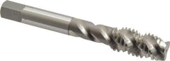 OSG - 1/2-13 UNC 3 Flute 3B Plug Spiral Flute Tap - High Speed Steel, Bright Finish, 3-3/8" OAL, Right Hand Flute, Right Hand Thread, H3, Series 106/107 - Eagle Tool & Supply