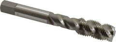 OSG - 1/2-20 UNF 3 Flute 3B Plug Spiral Flute Tap - High Speed Steel, Bright Finish, 3-3/8" OAL, Right Hand Flute, Right Hand Thread, H3, Series 106/107 - Eagle Tool & Supply