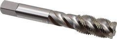 OSG - 5/8-18 UNF 4 Flute 3B Plug Spiral Flute Tap - High Speed Steel, Bright Finish, 3-13/16" OAL, Right Hand Flute, Right Hand Thread, H3, Series 106/107 - Eagle Tool & Supply