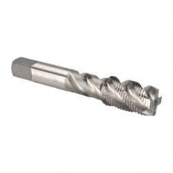 OSG - 3/4-16 UNF 4 Flute 3B Plug Spiral Flute Tap - High Speed Steel, Bright Finish, 4-1/4" OAL, Right Hand Flute, Right Hand Thread, H3, Series 106/107 - Eagle Tool & Supply