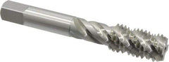 OSG - 5/8-11 UNC 4 Flute 3B Bottoming Spiral Flute Tap - High Speed Steel, Bright Finish, 3-13/16" OAL, Right Hand Flute, Right Hand Thread, H3, Series 106/107 - Eagle Tool & Supply