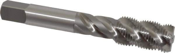 OSG - 5/8-18 UNF 4 Flute 3B Bottoming Spiral Flute Tap - High Speed Steel, Bright Finish, 3-13/16" OAL, Right Hand Flute, Right Hand Thread, H3, Series 106/107 - Eagle Tool & Supply