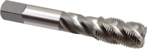 OSG - 3/4-16 UNF 4 Flute 3B Bottoming Spiral Flute Tap - High Speed Steel, Bright Finish, 4-1/4" OAL, Right Hand Flute, Right Hand Thread, H3, Series 106/107 - Eagle Tool & Supply