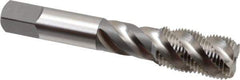 OSG - 3/4-16 UNF 4 Flute 3B Bottoming Spiral Flute Tap - High Speed Steel, Bright Finish, 4-1/4" OAL, Right Hand Flute, Right Hand Thread, H3, Series 106/107 - Eagle Tool & Supply