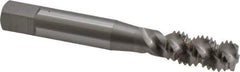 OSG - M10x1.50 Metric Coarse 3 Flute 6H Bottoming Spiral Flute Tap - High Speed Steel, Bright Finish, 2-15/16" OAL, Right Hand Flute, Right Hand Thread, D6, Series 142 - Eagle Tool & Supply