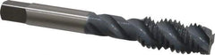 OSG - 1/2-13 UNC 3 Flute 2B Plug Spiral Flute Tap - High Speed Steel, elektraLUBE Finish, 3-3/8" OAL, Right Hand Flute, Right Hand Thread, H5, Series 107 - Eagle Tool & Supply