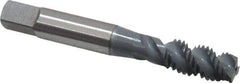 OSG - M10x1.50 Metric Coarse 3 Flute 6H Plug Spiral Flute Tap - High Speed Steel, elektraLUBE Finish, 2-15/16" OAL, Right Hand Flute, Right Hand Thread, D6, Series 143 - Eagle Tool & Supply