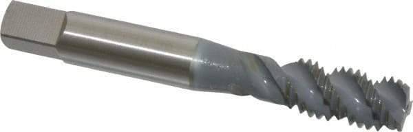 OSG - M10x1.50 Metric Coarse 3 Flute 6H Bottoming Spiral Flute Tap - High Speed Steel, elektraLUBE Finish, 2-15/16" OAL, Right Hand Flute, Right Hand Thread, D6, Series 143 - Eagle Tool & Supply