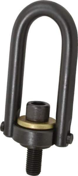 Jergens - 5,000 Lb Load Capacity Safety Engineered Center Pull Hoist Ring - 100 Ft/Lb Torque, 3/4 - 10 Thread, Alloy Steel - Eagle Tool & Supply