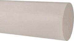 Made in USA - 1' Long, 5" Diam, Polypropylene Plastic Rod - Natural (Color) - Eagle Tool & Supply