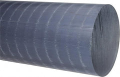 Made in USA - 2' Long, 5" Diam, Polypropylene Plastic Rod - Natural (Color) - Eagle Tool & Supply
