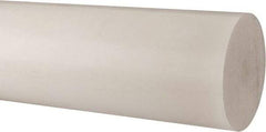 Made in USA - 4' Long, 1-1/4" Diam, Polypropylene Plastic Rod - ±1/4" Length Tolerance, +0.020/- 0.000" Diam Tolerance, Rockwell R 90 Hardness, Natural (Color) - Eagle Tool & Supply
