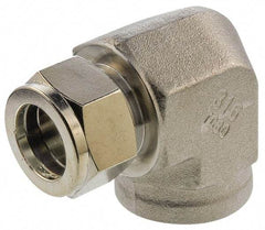 Parker - 5/16" OD, Stainless Steel Female Elbow - -425 to 1,200°F, 3/4" Hex, Comp x FNPT Ends - Eagle Tool & Supply