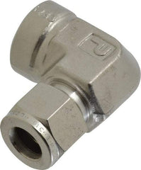 Parker - 1/2" OD, Stainless Steel Female Elbow - -425 to 1,200°F, 1-1/16" Hex, Comp x FNPT Ends - Eagle Tool & Supply