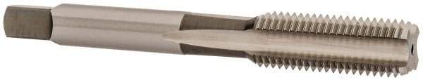 OSG - 7/16-20 UNC 4 Flute Oxide Finish High Speed Steel Straight Flute Standard Hand Tap - Bottoming, Left Hand Thread, 5-3/32" OAL, H3 Limit - Eagle Tool & Supply