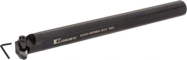 Kennametal - 1.705" Min Bore Diam, 14" OAL, 1-1/4" Shank Diam, A-DDPN-KC Indexable Boring Bar - DN.. Insert, Clamp Holding Method - Eagle Tool & Supply