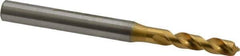 OSG - #16 120° Spiral Flute Vanadium High Speed Steel Screw Machine Drill Bit - TiN Finish, Right Hand Cut, 24mm Flute Length, 68mm OAL, Faceted Point, Straight Shank - Eagle Tool & Supply