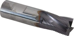 Niagara Cutter - 3/4" Diam, Fine Pitch, 1" LOC, 4 Flute Solid Carbide Corner Chamfer Roughing End Mill - AlTiN Finish, 3" OAL, 3/4" Shank Diam, Single End, Centercutting, 20° Helix - Eagle Tool & Supply