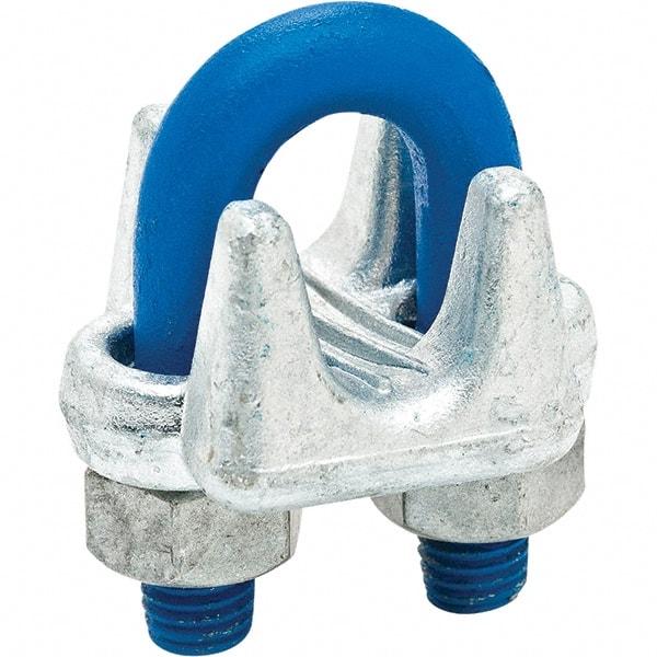 Campbell - 1/2" Wire Rope Clips - 1/2 - 13, Steel, Galvanized - Eagle Tool & Supply