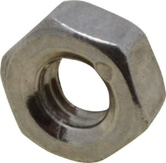 Value Collection - M3x0.50 Metric Coarse Stainless Steel Right Hand Hex Nut - 5.5mm Across Flats, 2.4mm High, Uncoated - Eagle Tool & Supply