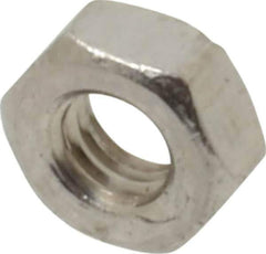 Value Collection - M3.5x0.60 Metric Coarse Stainless Steel Right Hand Hex Nut - 6mm Across Flats, 2.8mm High, Uncoated - Eagle Tool & Supply