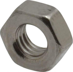 Value Collection - M4x0.70 Metric Coarse Stainless Steel Right Hand Hex Nut - 7mm Across Flats, 3.2mm High, Uncoated - Eagle Tool & Supply