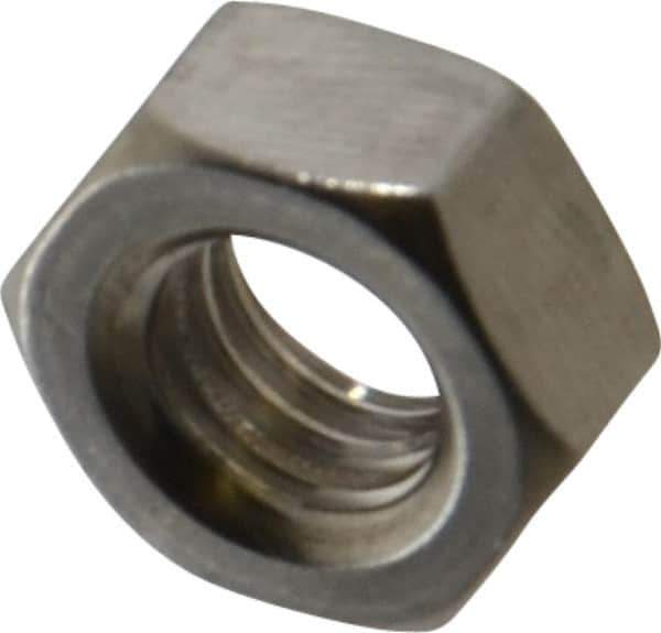 Value Collection - M8x1.25 Metric Coarse Stainless Steel Right Hand Hex Nut - 13mm Across Flats, 6.5mm High, Uncoated - Eagle Tool & Supply