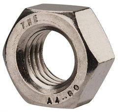 Value Collection - M14x2.00 Metric Coarse Stainless Steel Right Hand Hex Nut - 22mm Across Flats, 11mm High, Uncoated - Eagle Tool & Supply