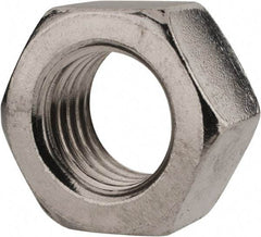 Value Collection - M20x2.50 Metric Coarse Stainless Steel Right Hand Hex Nut - 30mm Across Flats, 16mm High, Uncoated - Eagle Tool & Supply