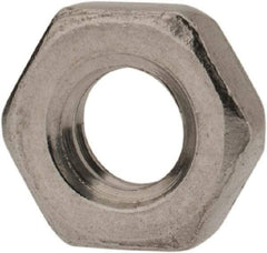 Value Collection - M4x0.70 Metric Coarse Stainless Steel Right Hand Hex Jam Nut - 7mm Across Flats, 2.2mm High, Uncoated - Eagle Tool & Supply