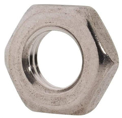 Value Collection - M6x1.00 Metric Coarse Stainless Steel Right Hand Hex Jam Nut - 10mm Across Flats, 3.2mm High, Uncoated - Eagle Tool & Supply