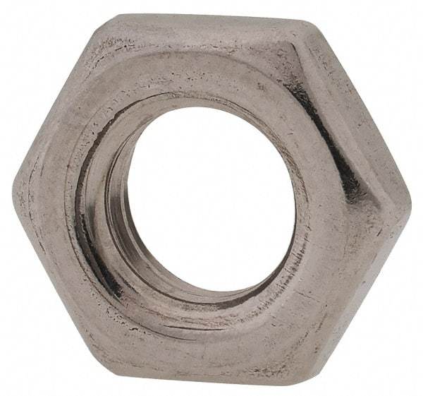 Value Collection - M8x1.25 Metric Coarse Stainless Steel Right Hand Hex Jam Nut - 13mm Across Flats, 4mm High, Uncoated - Eagle Tool & Supply