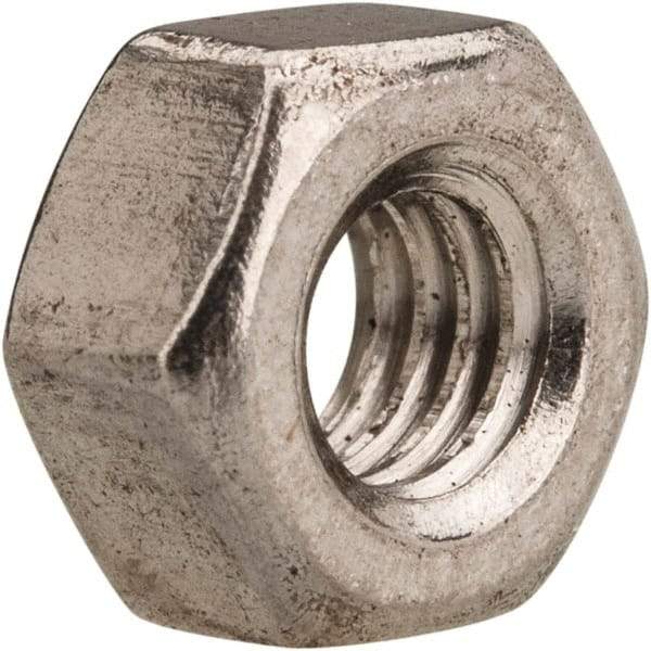 Value Collection - M4x0.70 Metric Coarse Stainless Steel Right Hand Heavy Hex Nut - 7mm Across Flats, 4mm High, Uncoated - Eagle Tool & Supply