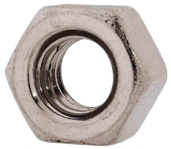 Value Collection - M6x1.00 Metric Coarse Stainless Steel Right Hand Heavy Hex Nut - 10mm Across Flats, 6mm High, Uncoated - Eagle Tool & Supply