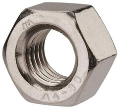 Value Collection - M12x1.75 Metric Coarse Stainless Steel Right Hand Heavy Hex Nut - 19mm Across Flats, 12mm High, Uncoated - Eagle Tool & Supply