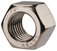 Value Collection - M16x2.00 Metric Coarse Stainless Steel Right Hand Heavy Hex Nut - 24mm Across Flats, 16mm High, Uncoated - Eagle Tool & Supply