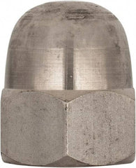 Value Collection - M22x2.5 Metric Coarse, 34mm Width Across Flats, Uncoated, Stainless Steel Acorn Nut - 39mm Overall Height, Austenitic A4, DIN 1587 - Eagle Tool & Supply